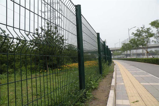 Highway Powder Coated Welded Wire Panels 3D V Mesh Fencing